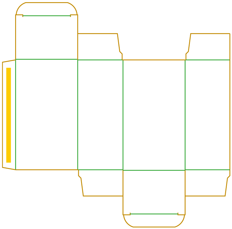 Коробка 1 52x38x92