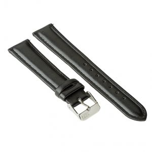 Watch strap ZIZ (rich black, silver) (4700053)