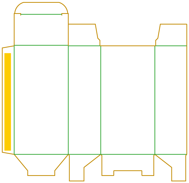 Коробка 2 50x30x100