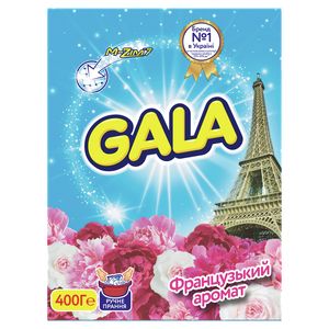 Порошок стиральный ручной GALA, 400г, 2в1, Французкий аромат