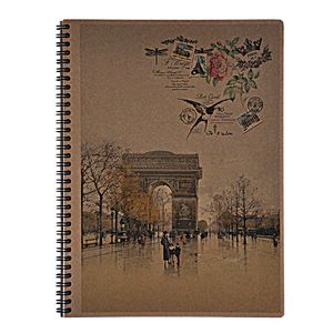 Carnet de printemps KRAFT, A4, 96 feuilles, quadrillées