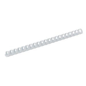 Plastic round springs d 8mm, white, 40 l., A4, 100 pcs.