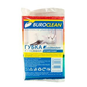 Губки кухонные 5шт, 100х70мм BuroClean EuroStandart