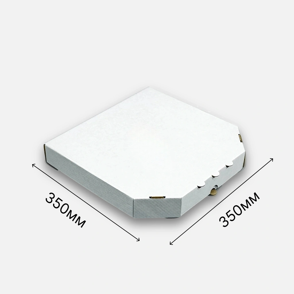 Коробка для пиццы белая 350х350х40 см (50ш)