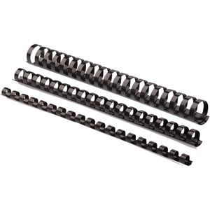 Kunststofffedern d 12,5 mm, rund, Stich 56-80 l. A4, schwarz