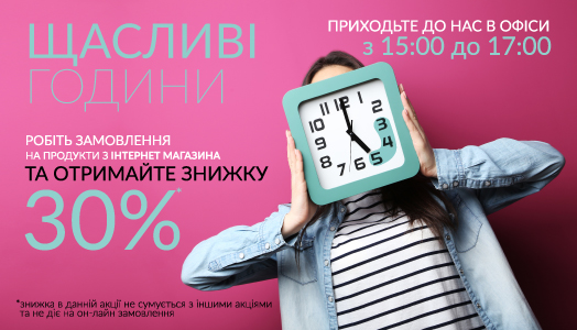 Щасливі години в мережі Друкарня Вольф!