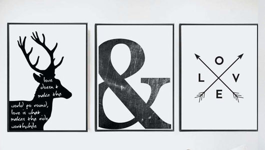 Diseño en blanco y negro: una opción de impresión elegante