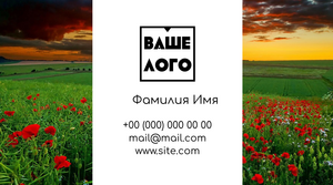 Шаблони візиток онлайн, Макет візитки №2386