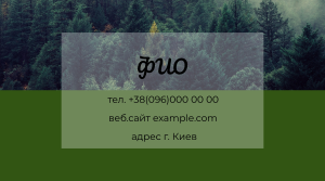Шаблони візиток онлайн, Макет візитки №4561