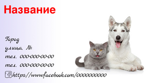 Шаблони візиток онлайн, Макет візитки №3379