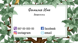 Шаблони візиток онлайн, Макет візитки №2160