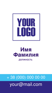 Шаблони візиток онлайн, Макет візитки №4411