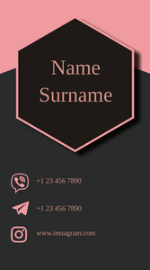 Шаблони візиток онлайн, Макет візитки №2445