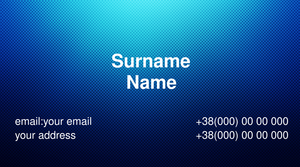 Шаблони візиток онлайн, Макет візитки №2451