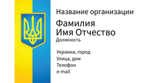 Шаблони візиток онлайн, Макет візитки №2726