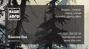 Шаблони візиток онлайн, Макет візитки №4915