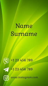 Шаблони візиток онлайн, Макет візитки №4434