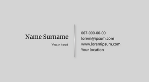 Шаблони візиток онлайн, Макет візитки №2588