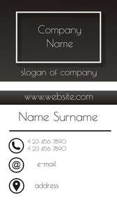 Шаблони візиток онлайн, Макет візитки №2907