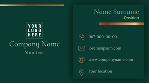 Шаблони візиток онлайн, Макет візитки №2433