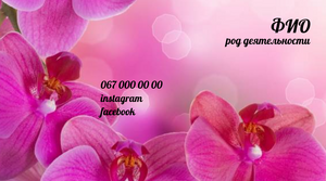 Шаблони візиток онлайн, Макет візитки №2215