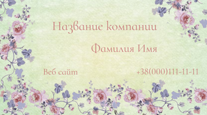 Шаблони візиток онлайн, Макет візитки №2933