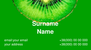 Шаблони візиток онлайн, Макет візитки №4076