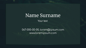 Шаблони візиток онлайн, Макет візитки №2434