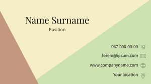 Шаблони візиток онлайн, Макет візитки №2500