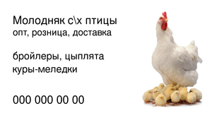 Шаблони візиток онлайн, Макет візитки №4583