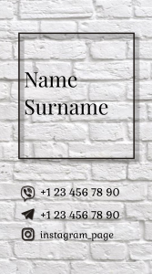 Шаблони візиток онлайн, Макет візитки №5302